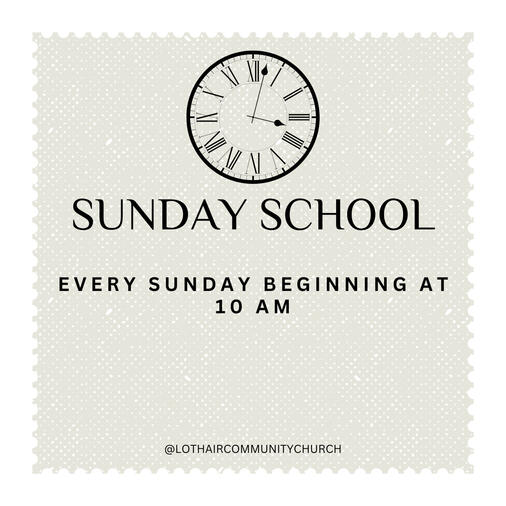 SUNDAY SCHOOL SUNDAY SCHOOL